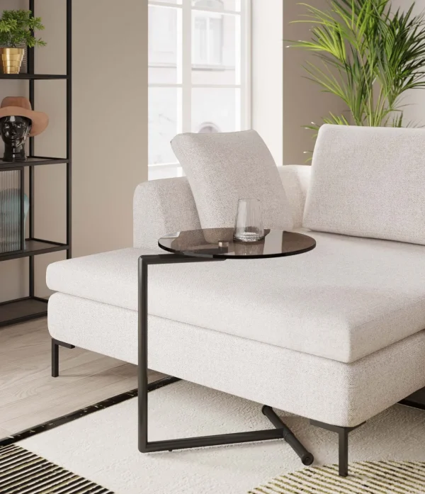 Tavolino d appoggio Easy Living nero Ø46cm - KARE