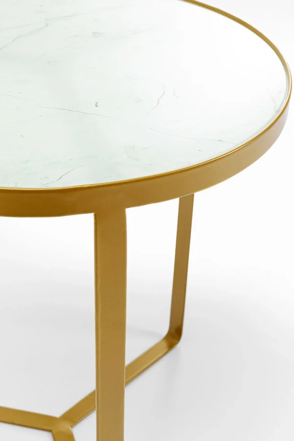 Tavolino d appoggio Marble oro Ø45 - KARE