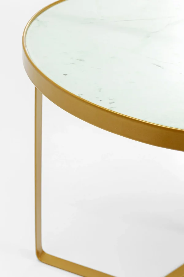 Tavolino d appoggio Marble oro Ø45 - KARE