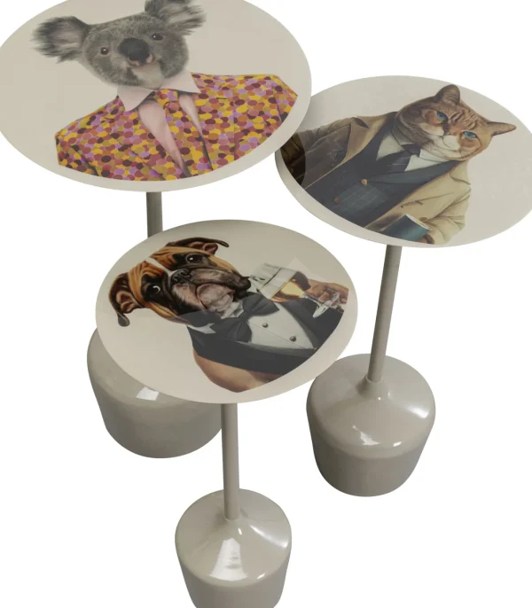 Tavolino da caffé Business Animal (3/Set) - KARE