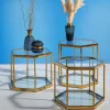 Tavolino Da Caffè Comb Oro 45cm - KARE
