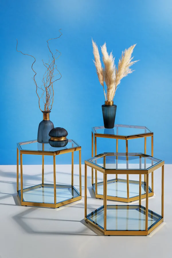 Tavolino Da Caffè Comb Oro 45cm - KARE