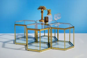 Tavolino Da Caffè Comb Oro 45cm - KARE