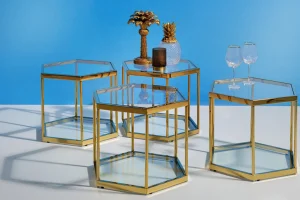 Tavolino Da Caffè Comb Oro 45cm - KARE