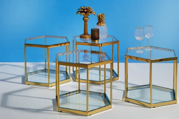 Tavolino Da Caffè Comb Oro 45cm - KARE