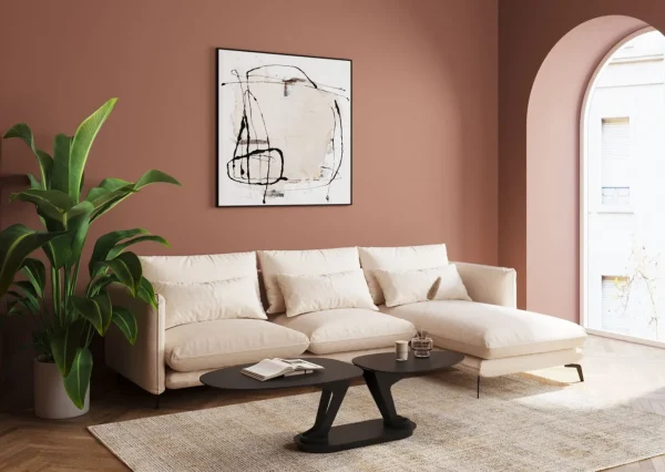 Tavolino da caffè Franklin nero 150x58cm - KARE