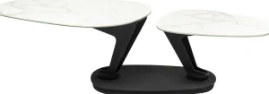 Tavolino da caffè Franklin bianco 150x58cm - KARE