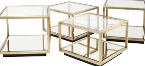 Tavolino Da Caffè Luigi Oro (4/Set) - KARE