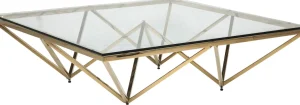 Tavolino da caffè Network oro 105x105 cm - KARE