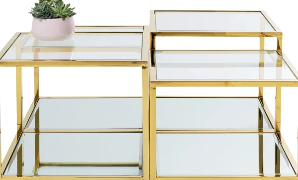 Tavolino da caffè Orion oro (4/set) - KARE