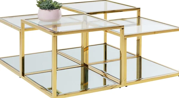 Tavolino da caffè Orion oro (4/set) - KARE