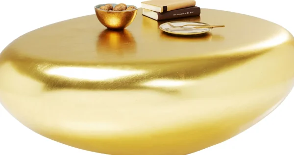 Tavolino Da Caffè Pebble Oro 122x96cm - KARE