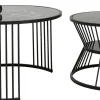 Tavolino da caffè Roma nero (2/set) - KARE