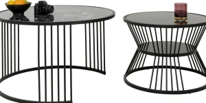 Tavolino da caffè Roma nero (2/set) - KARE
