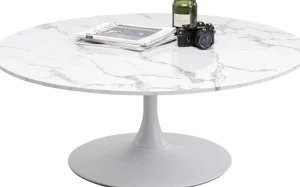 Tavolino da caffé Schickeria Marmo Bianco Ø110cm - KARE