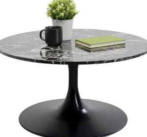 Tavolino da caffé Schickeria Marmo Nero Ø80cm - KARE