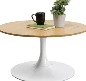 Tavolino da caffé Schickeria Rovere Bianco Ø80cm - KARE