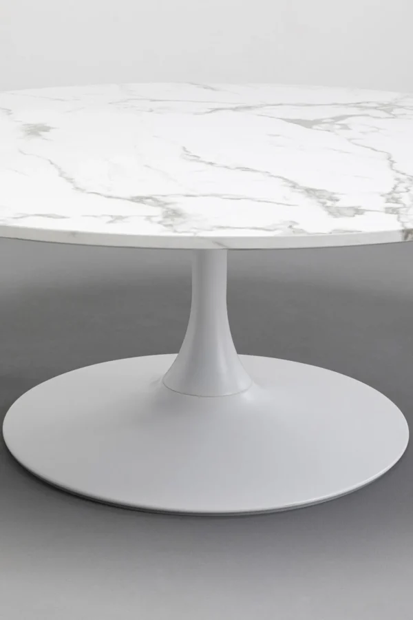 Tavolino da caffé Schickeria Marmo Bianco Ø110cm - KARE