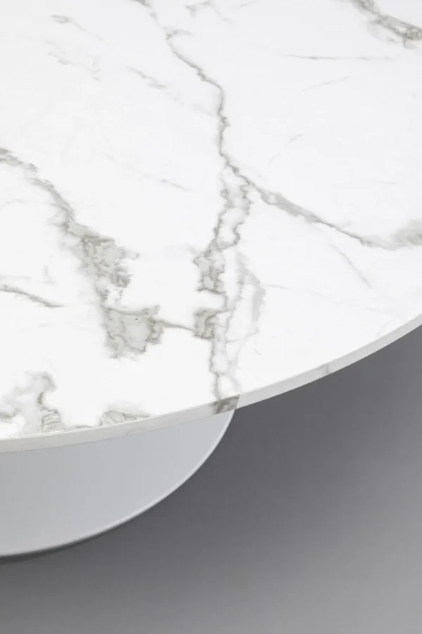 Tavolino da caffé Schickeria Marmo Bianco Ø110cm - KARE