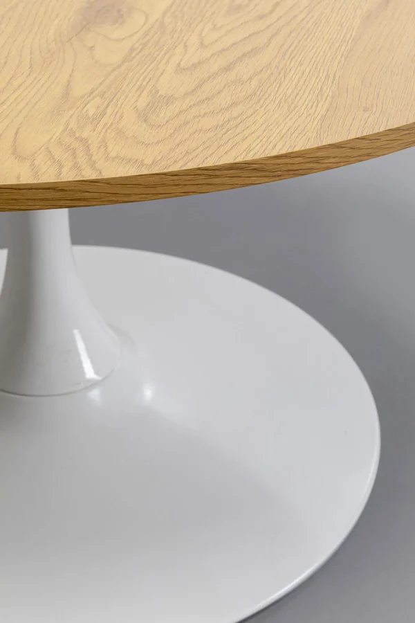 Tavolino da caffé Schickeria Rovere Bianco Ø80cm - KARE