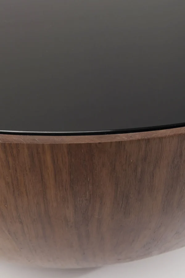 TAVOLINO DA CAFFÈ TEAR DROPS NOCE Ø80CM - KARE