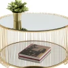 Tavolino da caffè Wire Double ottone Ø80cm - KARE