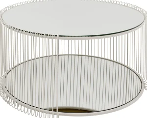 Tavolino da caffè Wire Double Greige Ø80cm - KARE