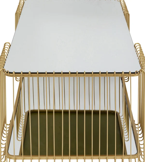 Tavolino da caffé Wire Double Ottone 120x60cm - KARE