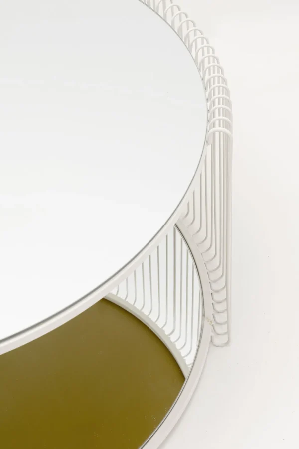 Tavolino da caffè Wire Double Greige Ø80cm - KARE