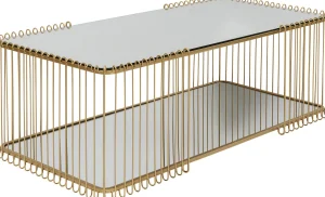 Tavolino da caffé Wire Double Ottone 120x60cm - KARE