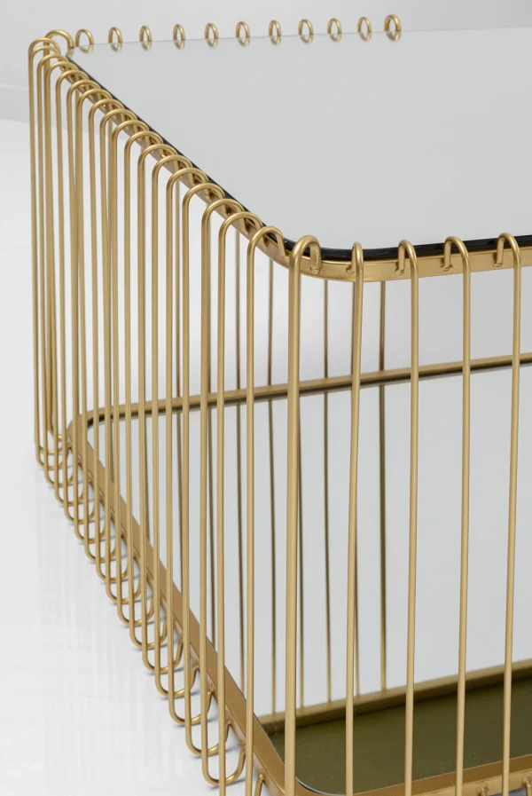 Tavolino da caffé Wire Double Ottone 120x60cm - KARE