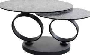 Tavolino da caffe Beverly Bubble nero 133x80cm - KARE