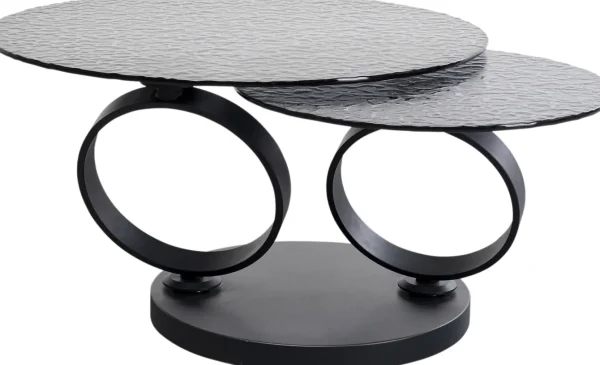 Tavolino da caffe Beverly Bubble nero 133x80cm - KARE