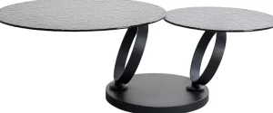 Tavolino da caffe Beverly Bubble nero 133x80cm - KARE