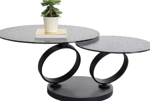 Tavolino da caffe Beverly Bubble nero 133x80cm - KARE