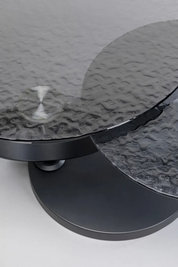 Tavolino da caffe Beverly Bubble nero 133x80cm - KARE