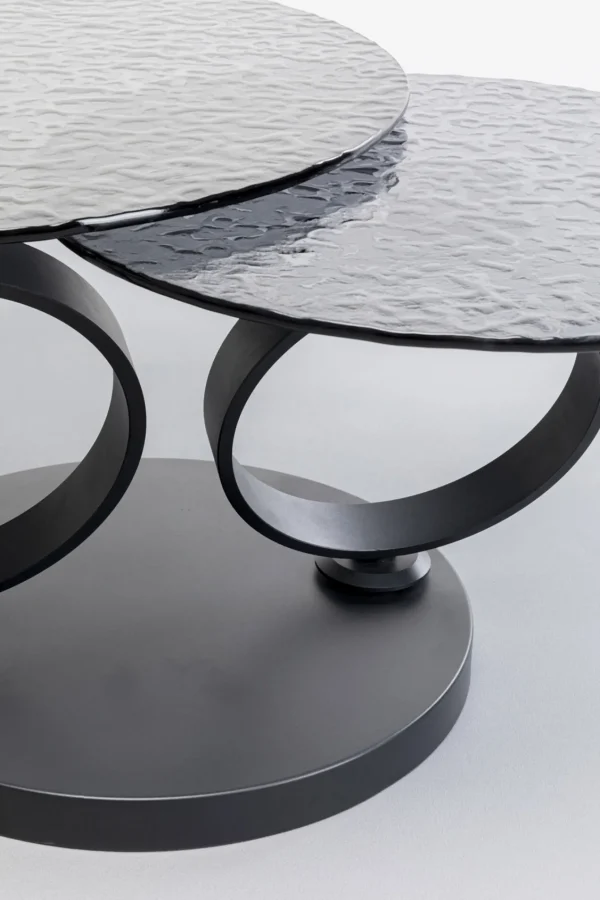 Tavolino da caffe Beverly Bubble nero 133x80cm - KARE