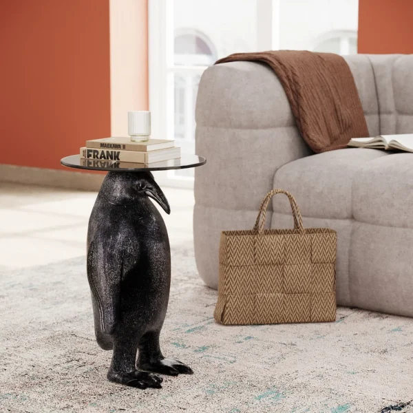 Tavolino d'appoggio Animal Ms Penguin Ø32cm - KARE