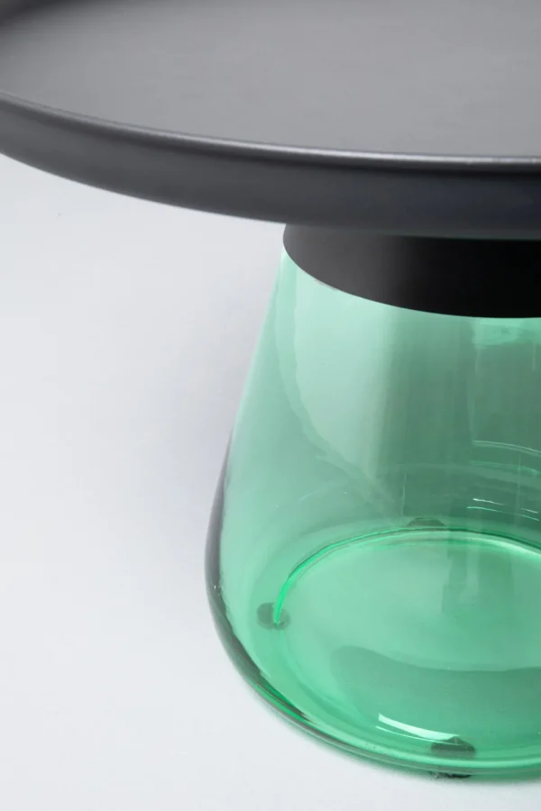 Tavolino d'appoggio Bottiglia verde Ø 60cm - KARE