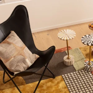 Tavolino d'appoggio Domero Cirque ottone bianco Ø25cm - KARE