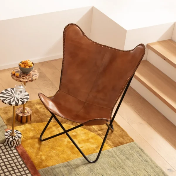 Tavolino d'appoggio Domero Geo ottone Ø25cm - KARE