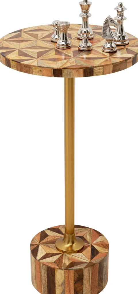 Tavolino d'appoggio Domero Geo ottone Ø25cm - KARE