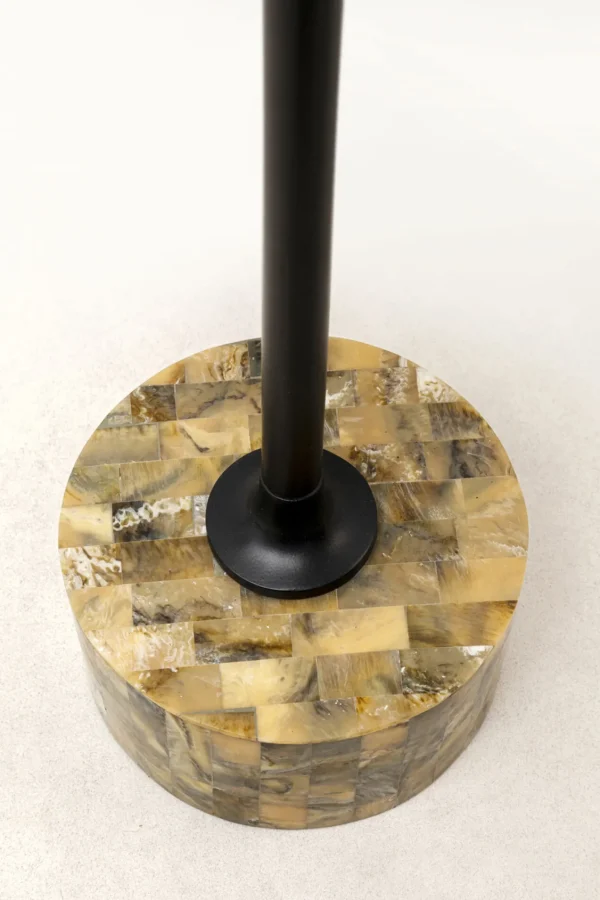 Tavolino d'appoggio Domero Mosaic grigio Ø25cm - KARE