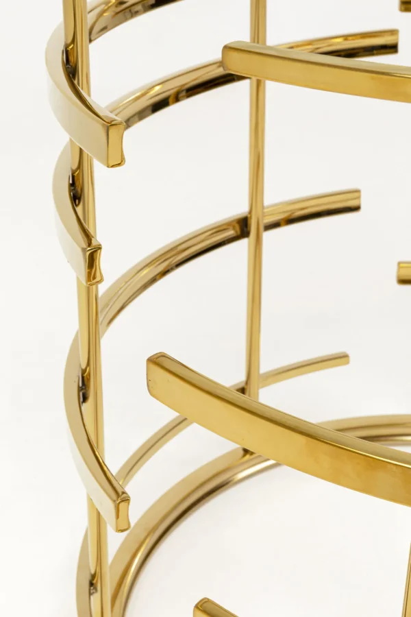 TAVOLINO D'APPOGGIO JUPITER ORO Ø55CM - KARE