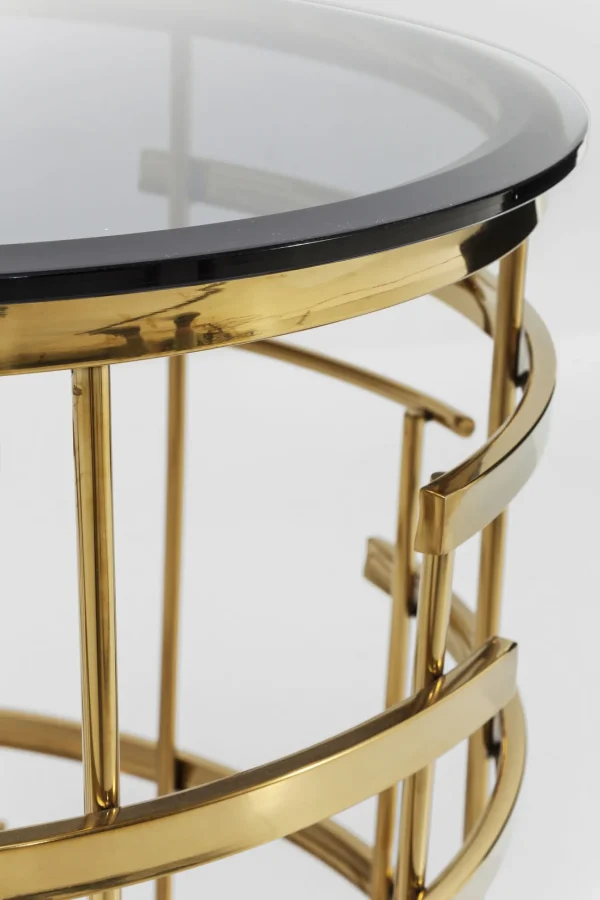 TAVOLINO D'APPOGGIO JUPITER ORO Ø55CM - KARE