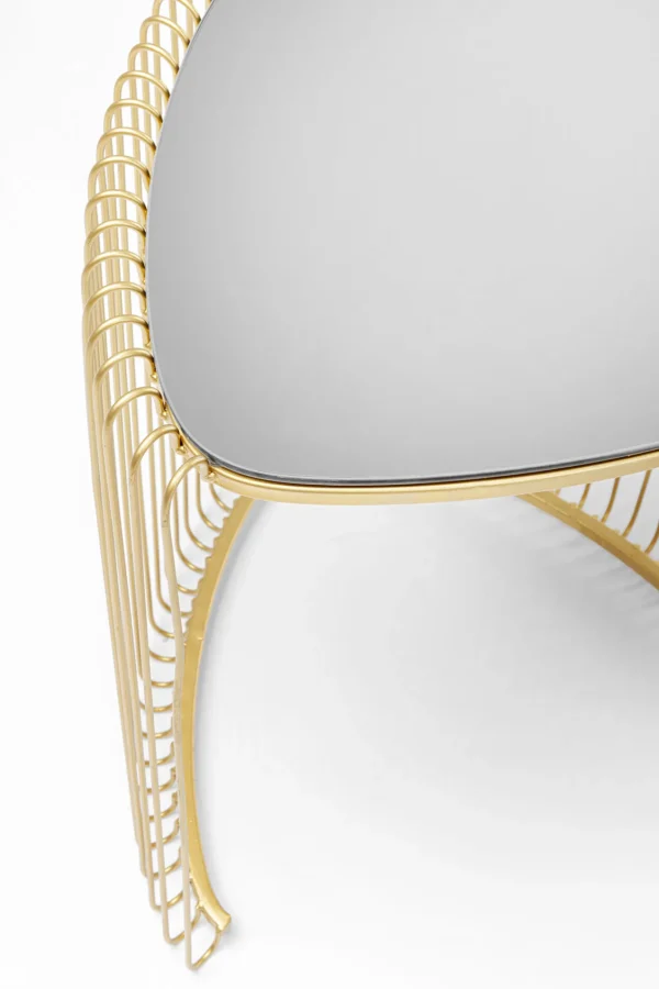 Tavolino d'appoggio Wire Triangle oro (2/Set) - KARE