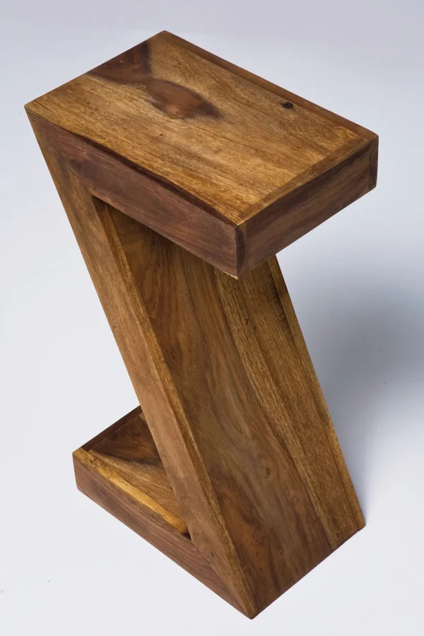 Tavolino in legno massello "Authentico Z" 30x20x50cm - KARE