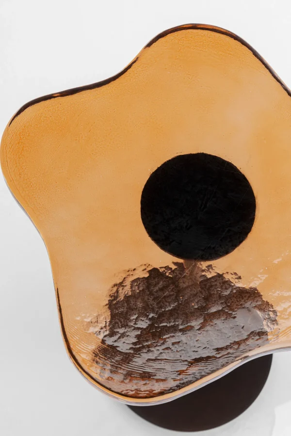 Tavolino Lava arancione Ø30cm - KARE