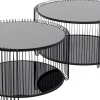 Tavolino Wire Double nero (2/Set) - KARE