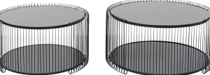 Tavolino Wire Double nero (2/Set) - KARE